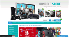 Desktop Screenshot of konzole-store.cz