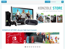 Tablet Screenshot of konzole-store.cz